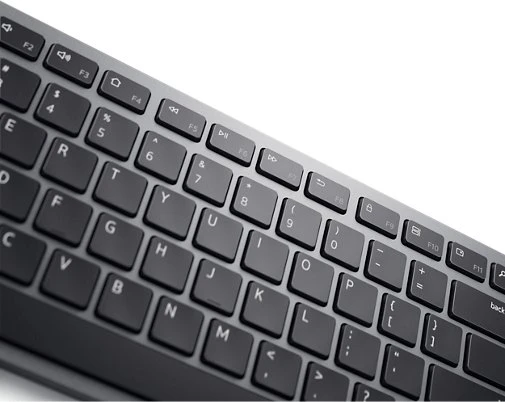 Dell KB700 Multi-Device Wireless Keyboard, Titan Gray, grau/schwarz, USB/Bluetooth, DE