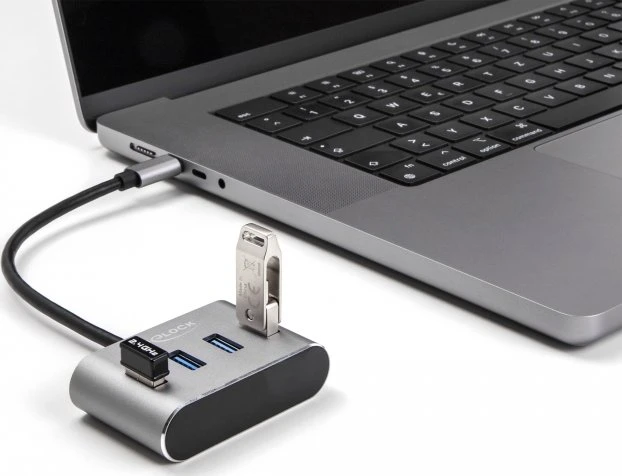 DeLOCK 4-Port USB-Hub, 4x USB-A 3.0, USB-C 3.0 [Stecker]