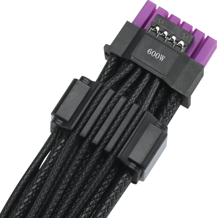 ASUS ROG Equalizer PCIe 5.1 600W 12V-2x6 GPU Power Cable, schwarz, 75cm