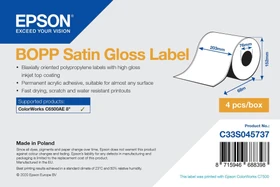 Epson Endlosetiketten BOPP Satin Gloss, 203mm, 68m, weiß, glänzend, 1 Rolle (1 Etiketten)