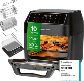 Gourmetmaxx 12l Heißluftfritteuse digital