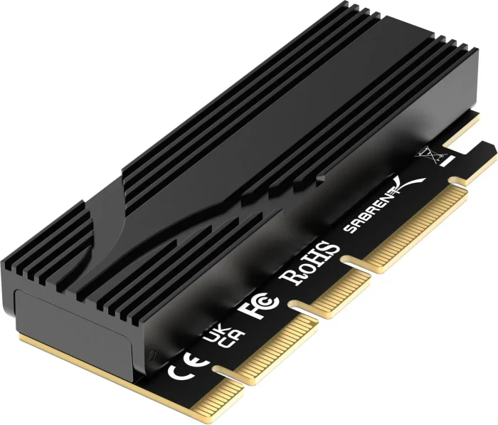 Sabrent PCIe 5.0 x16 (x4) -> 1x M.2 Key M NVMe