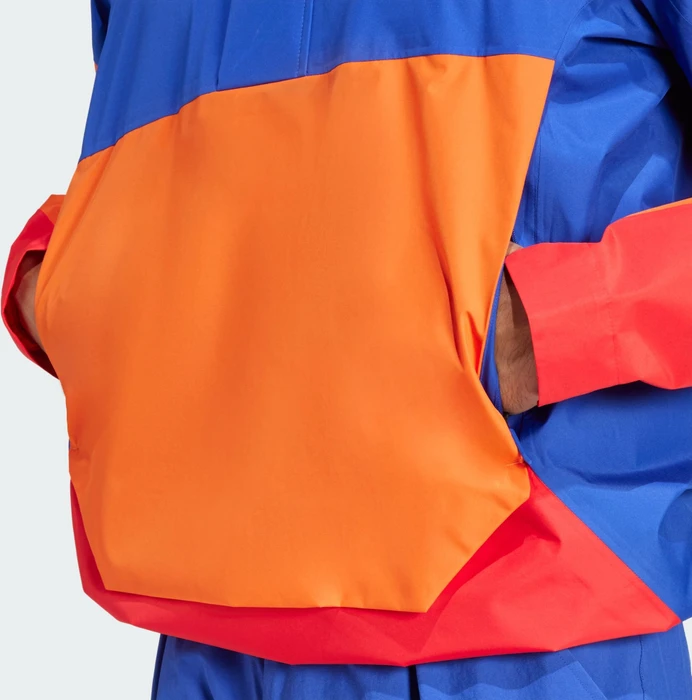 adidas Terrex Xploric 2.5L Climaproof Anorak semi lucid blue/semi impact orange/pure ruby (Herren)