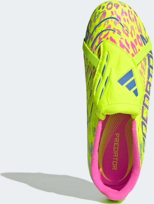 adidas Predator League Fold-Over Tongue FG lucid lemon/blue fusion/lucid pink (Junior)