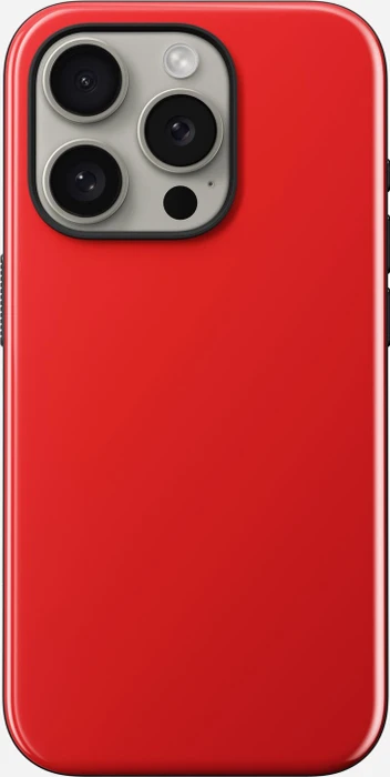 Nomad Sport Case für Apple iPhone 15 Pro Night Watch Red