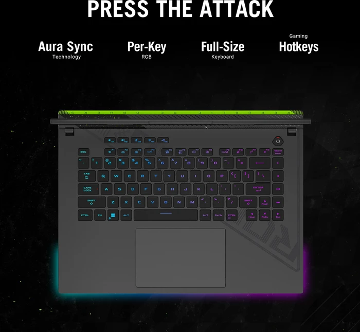 ASUS ROG Strix G16 (2023) G614JU-N3111W, Eclipse Gray, Core i7-13650HX, 16GB RAM, 1TB SSD, GeForce RTX 4050, DE