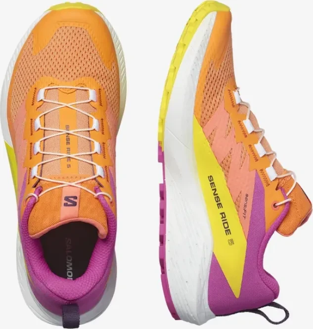 Salomon Sense Ride 5 bird of paradise/white/sulphur spring (Damen)