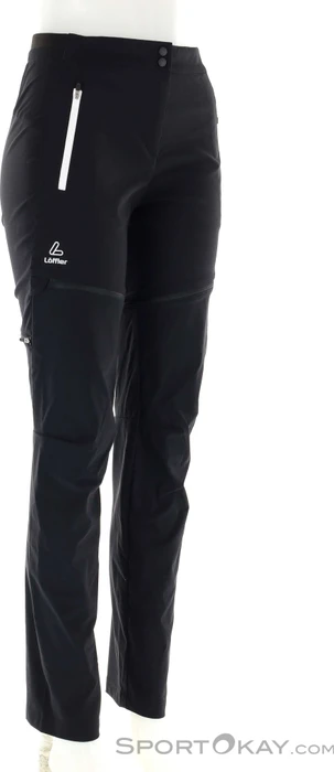 Löffler Zip-Off Tapered CSL Zip-Off Hose lang schwarz (Damen)