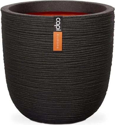 Capi Topf Kugel Rib Blumentopf 54cm schwarz