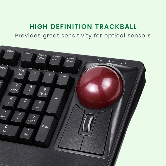 Perixx PERIPRO-304GLR 55mm für PERIBOARD-322/522, Ersatz-Trackball, rot