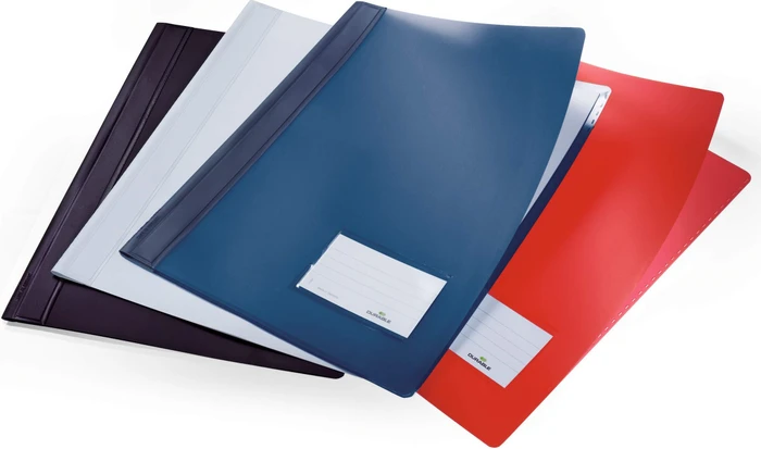 Durable Duralux Transluzent Schnellhefter, A4, rot/transparent