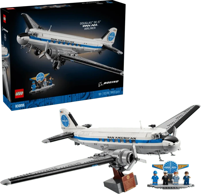 LEGO Icons - Douglas DC-3 PAN AM Passagierflugzeug