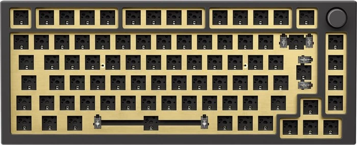 Glorious GMMK Pro 75%, Switch Plate, Metall (Messing), ISO, gold