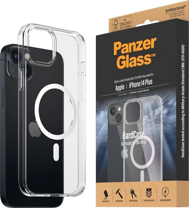 PanzerGlass Hard Case MagSafe für Apple iPhone 14 Plus transparent