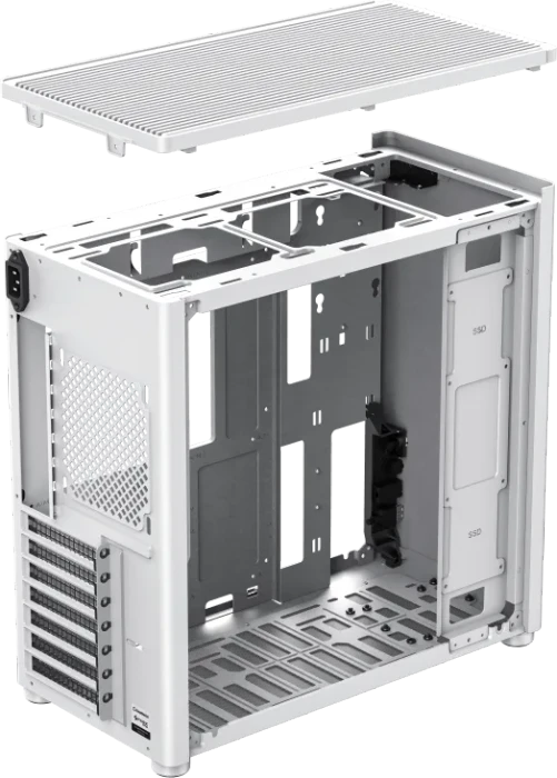 GameMax Spark Pro Full White, Glasfenster