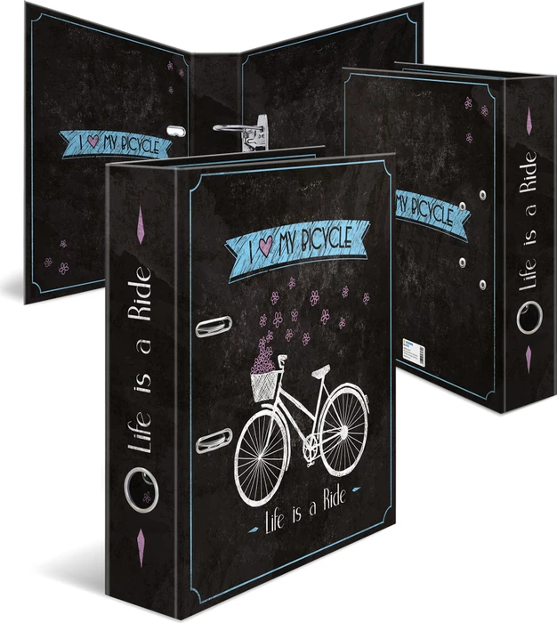 Herma Ordner 2-Ring mit Motiv, 70mm, A4, Bicycle (7072)