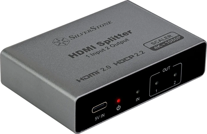 SilverStone HS12, HDMI Splitter 1 in 2 out 4K/60Hz