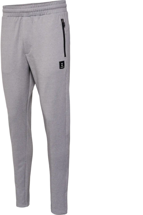 hummel MT Interval Tapered Trainingshose lang grey melange (Herren)