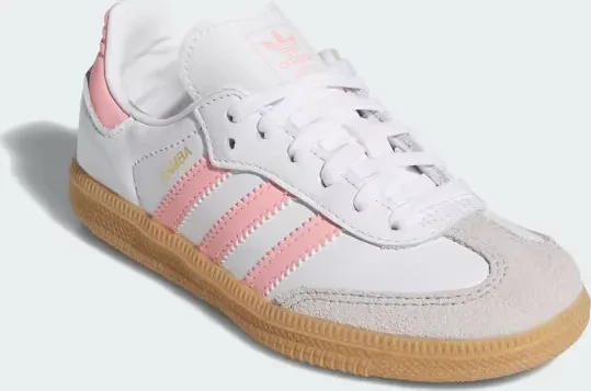 adidas Samba OG cloud white/semi pink spark/gum (Junior)
