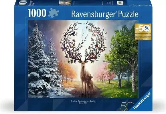 Ravensburger Puzzle Der magische Hirsch und die vier Jahreszeiten