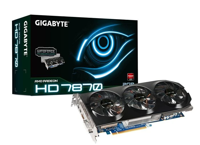 GIGABYTE Radeon HD 7870 GHz Edition Windforce 3X, 2GB GDDR5, DVI, HDMI, 2x mDP