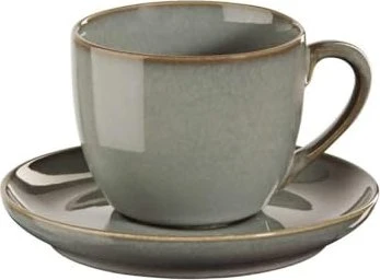 ASA Selection saisons Espressotasse mit Untertasse eucalyptus grün, 2-tlg.