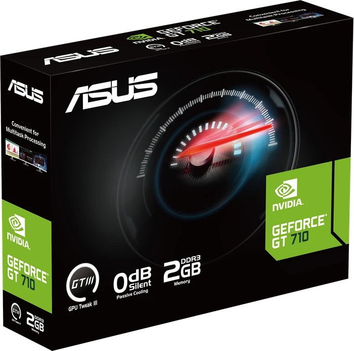 ASUS GeForce GT 710, GT710-SL-2GD3-BRK-EVO, 2GB DDR3, VGA, DVI, HDMI