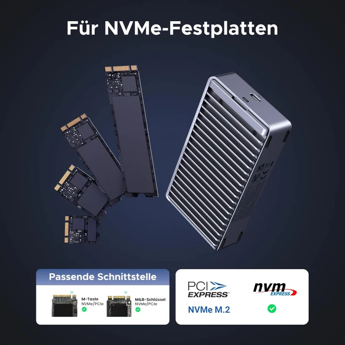 Ugreen M.2 NVMe SSD Enclosure 40Gbps, USB4