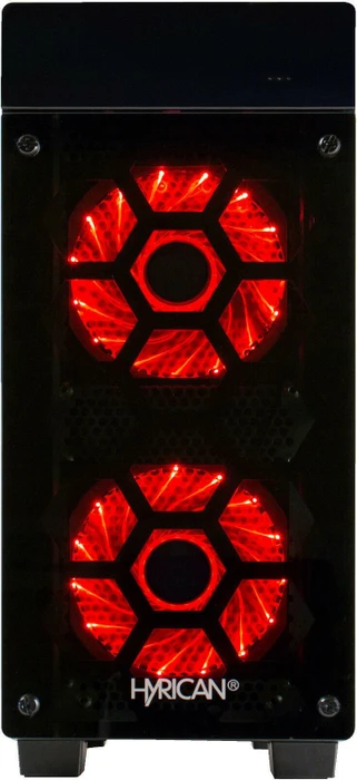 Hyrican Striker-X 5866, Red, Core i3-8100, 16GB RAM, 120GB SSD, 1TB HDD, GeForce GTX 1050 Ti