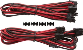 Corsair PSU Cable Type 4 - PCIe Cables with Dual Connectors - Gen3, rot/schwarz (CP-8920183)