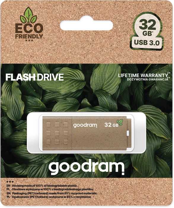 goodram UME3 ECO FRIENDLY 32GB braun, USB-A, USB 3.2 Gen 1×1