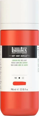 Liquitex Professional Soft Body Acrylic cadmium-free red light, 946ml