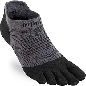Injinji Run Lightweight No-Show Laufsocken schwarz