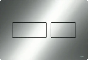 TECE TECEsolid WC-Betätigungsplatte für Zweimengentechnik 220x150x6mm chrom glänzend