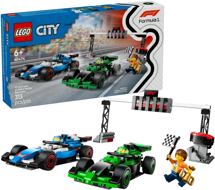 LEGO City - F1 Startaufstellung mit VCARB & Sauber Rennautos