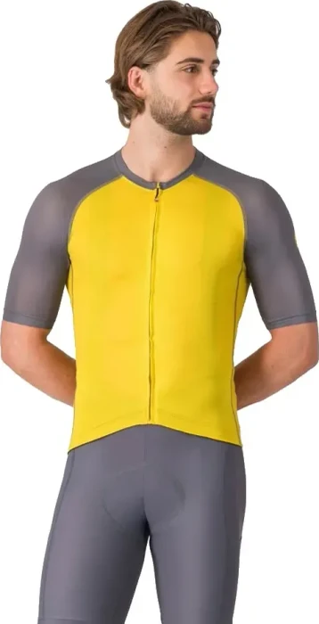 Castelli Unlimited Endurance 3 Trikot kurzarm mango mojito/smoky gray/elmwood (Herren)
