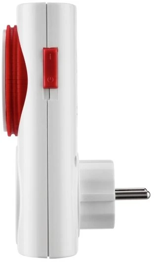 REV Ritter mechanische Wochenzeitschaltuhr Premium, weiß/rot