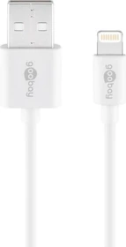 Wentronic Goobay Lightning/USB-A Lade- und Synchronisationskabel 3.0m weiß