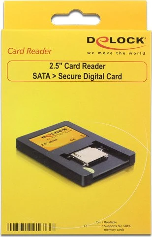 DeLOCK SATA > SD Card Single-Slot-Cardreader, SATA 7-Pin [Stecker]
