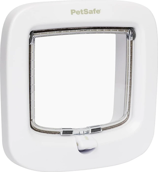 PetSafe Katzenklappe mit manueller Verriegelung, weiß