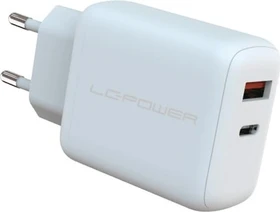 LC-Power USB-GaN-Ladegerät mit 45W Ausgangsleistung weiß