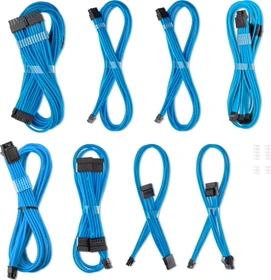 CableMod C-Series Pro ModMesh 12V-2x6 Cable Kit, Dual StealthSense, Corsair Type 4, hellblau (CM-PCSR-16X2KIT-NKLB-R-SS)