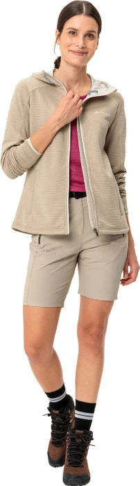 Vaude Skomer Hooded Fleece Jacke linen uni (Damen)