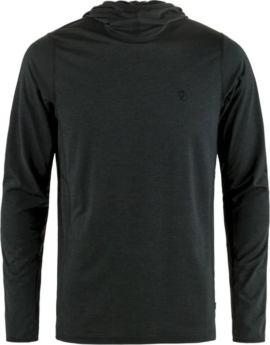 Fjällräven Abisko Sun-Hoodie Funktionsshirt langarm schwarz (Herren)