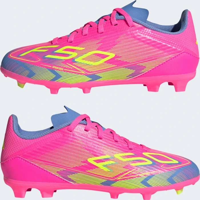 adidas F50 League FG/MG lucid pink/lucid lemon/blue fusion (Junior)
