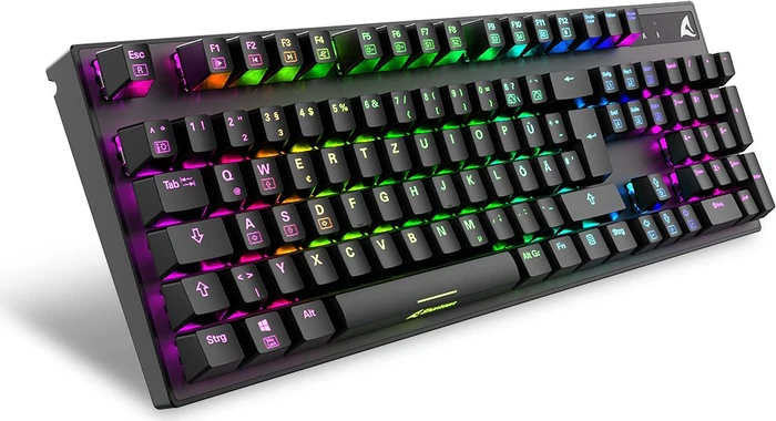 Sharkoon Skiller SGK20, LEDs RGB, Huano BROWN, USB, DE