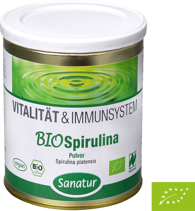 Sanatur Vitalität & Immunsystem Bio Spirulina Pulver, 400g