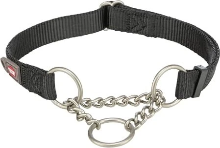 Trixie Premium Zug-Stopp-Halsband, L-XL, schwarz