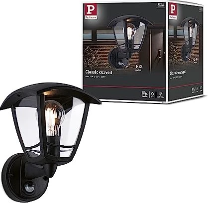Paulmann Classic Curved Sensor Wandleuchte E27