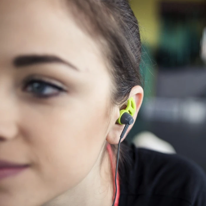 Hama In-Ear-Stereo-Ohrhörer "Action" grau/grün
